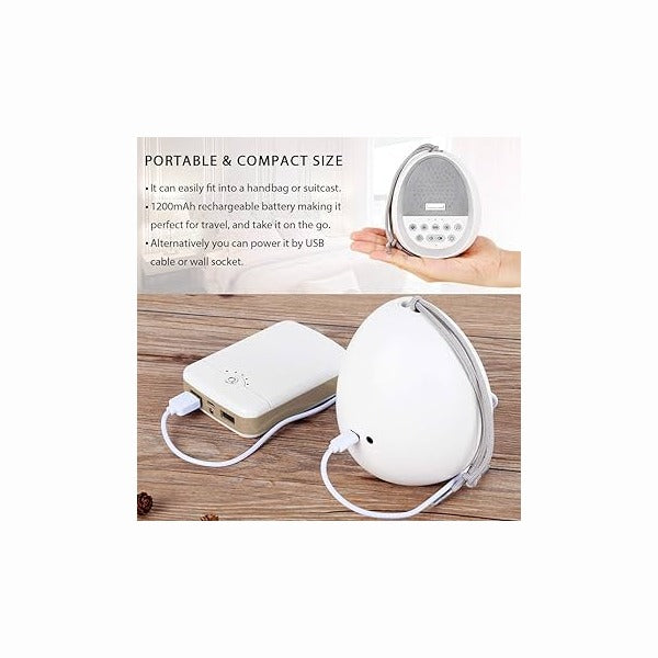 Umlozi Portable Soothing White Noise Machine & Night Light For Babies & Toddlers