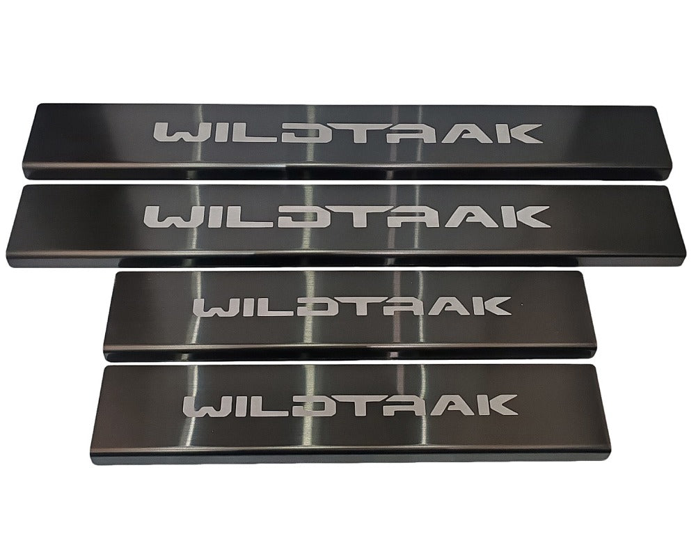 Scuff Plates 4 Set - Anodized Black Stainless Steel
