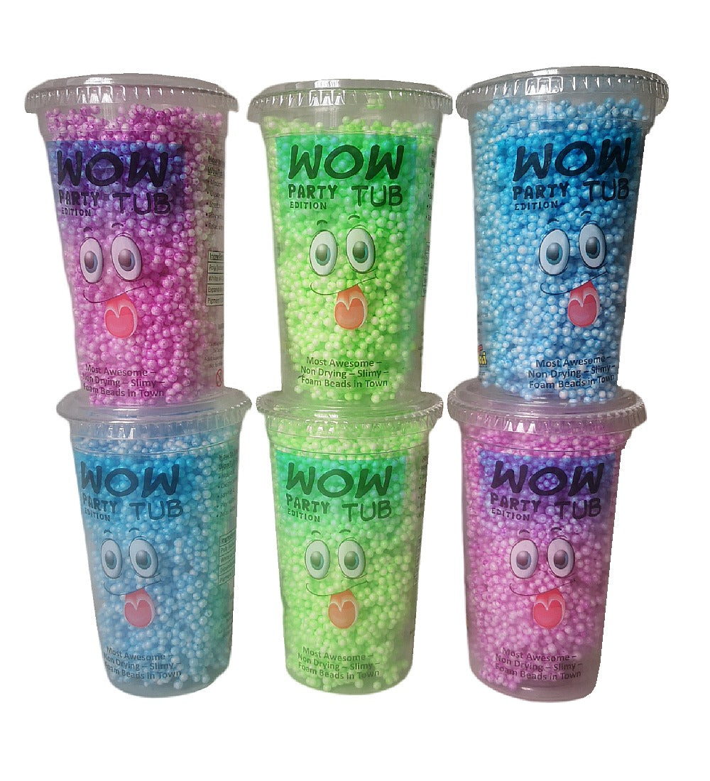 Wowtub - Glow In The Dark Colourfull Playfloam - 6 Pack & 3 Pack