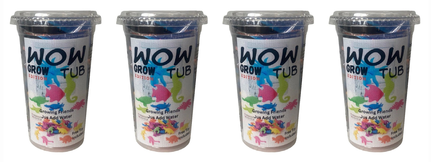 Growing Animals Set & Collectors Toy - 4 Pack - WowTub Grow Edition
