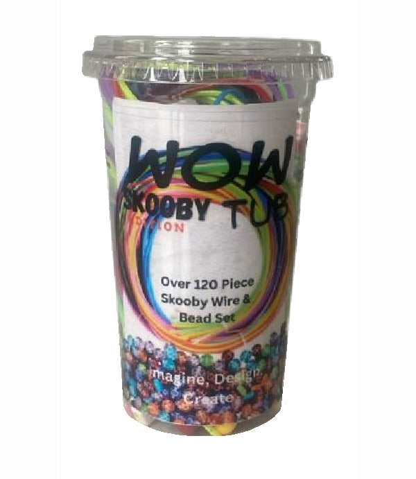 WowTub Skooby Edition: Jewelry Skooby Wire + 120 Piece Craft Kit - 4 Pack