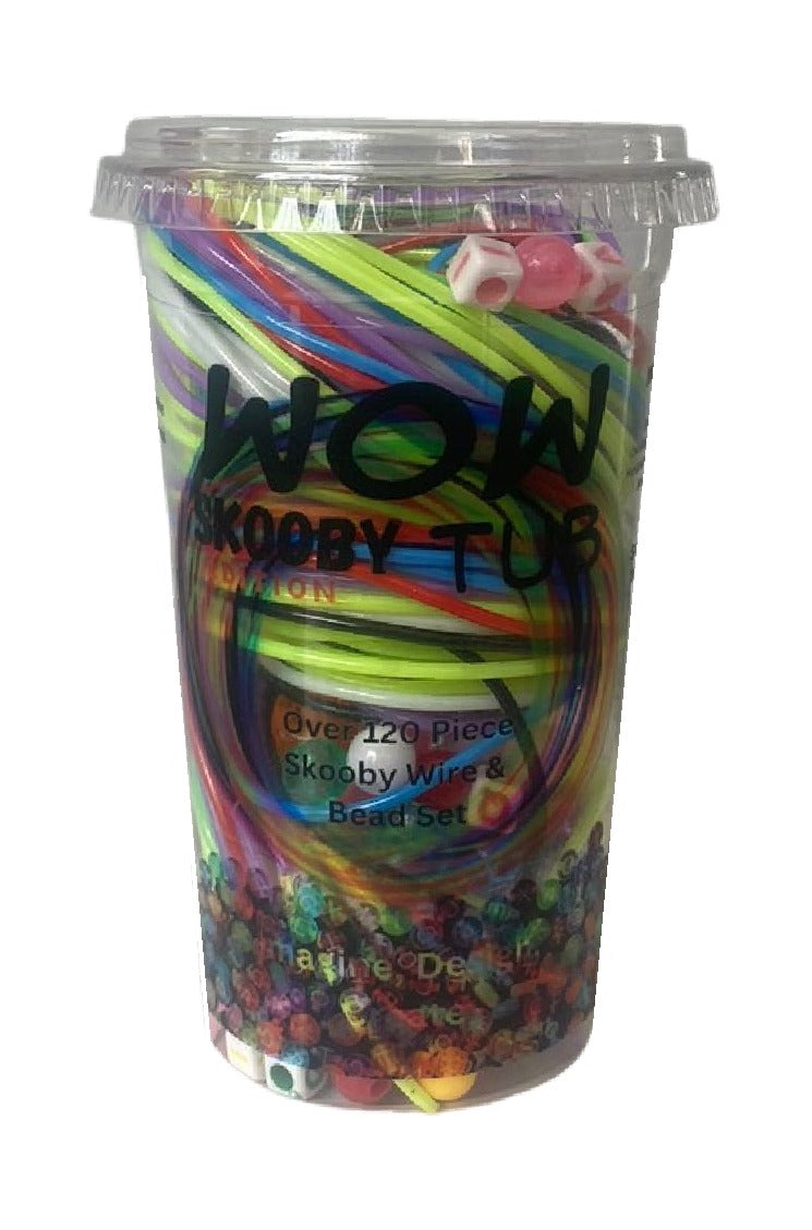 WowTub Skooby Edition: Jewelry Skooby Wire + 120 Piece Craft Kit - 4 Pack