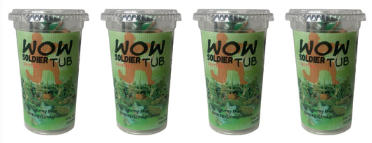 WowTub Soldier Edition - 4 Pack - Over 60 Plastic Soldiers and Army Men