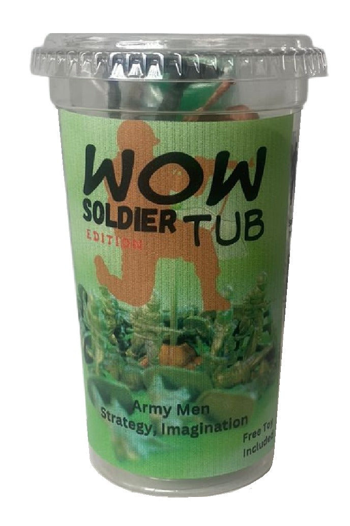 WowTub Soldier Edition - 4 Pack - Over 60 Plastic Soldiers and Army Men
