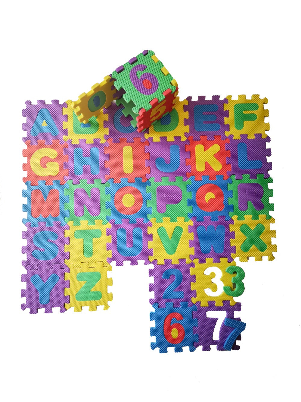Alphabet & Number Educational Foam Floor Mat for Kids - 36 Pieces 50cm ...