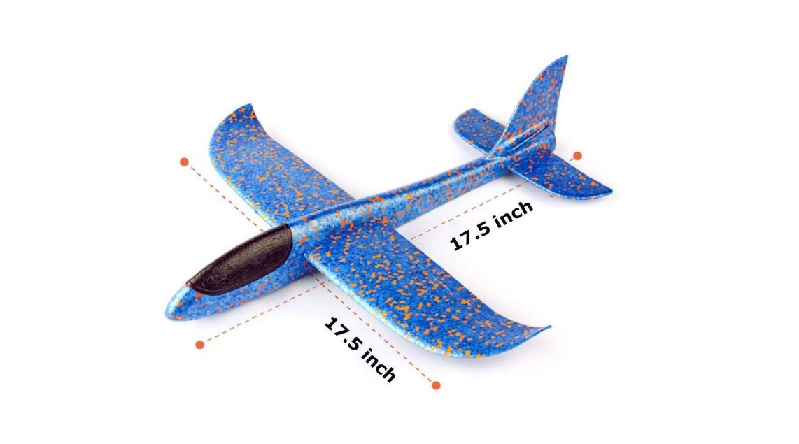 Sizing of the glider plane 17.5 in