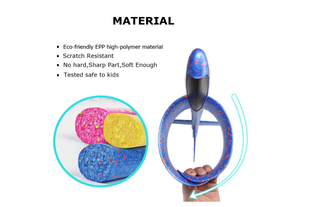 Material glider planes are made from eco friendly epp high polymer