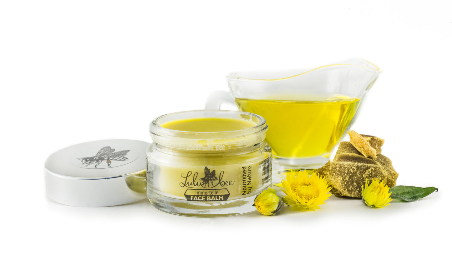 Bee-licious Body Balm , Divine Healer Salve & Immortelle Face Balm -Lulubee