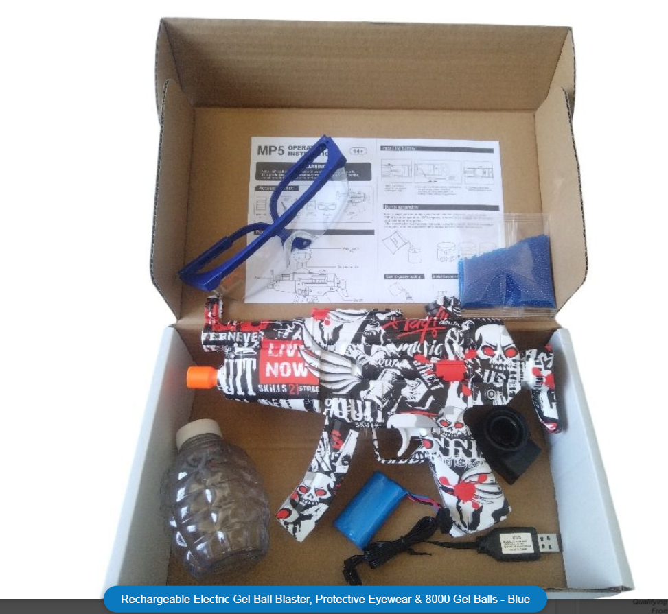 Gel Blaster, water gel beads, orbeez, nerf guns, water beads, packed in a box