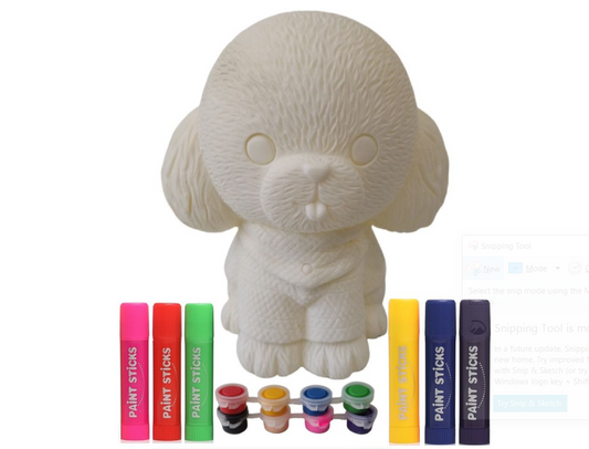 Paint A Piggy Bank Craft Set - Assorted Designs 17cm