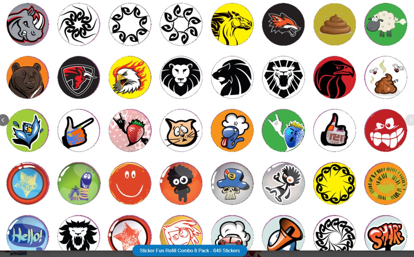 Sticker Fun - Sticker Stamp & 480 Assorted Stickers