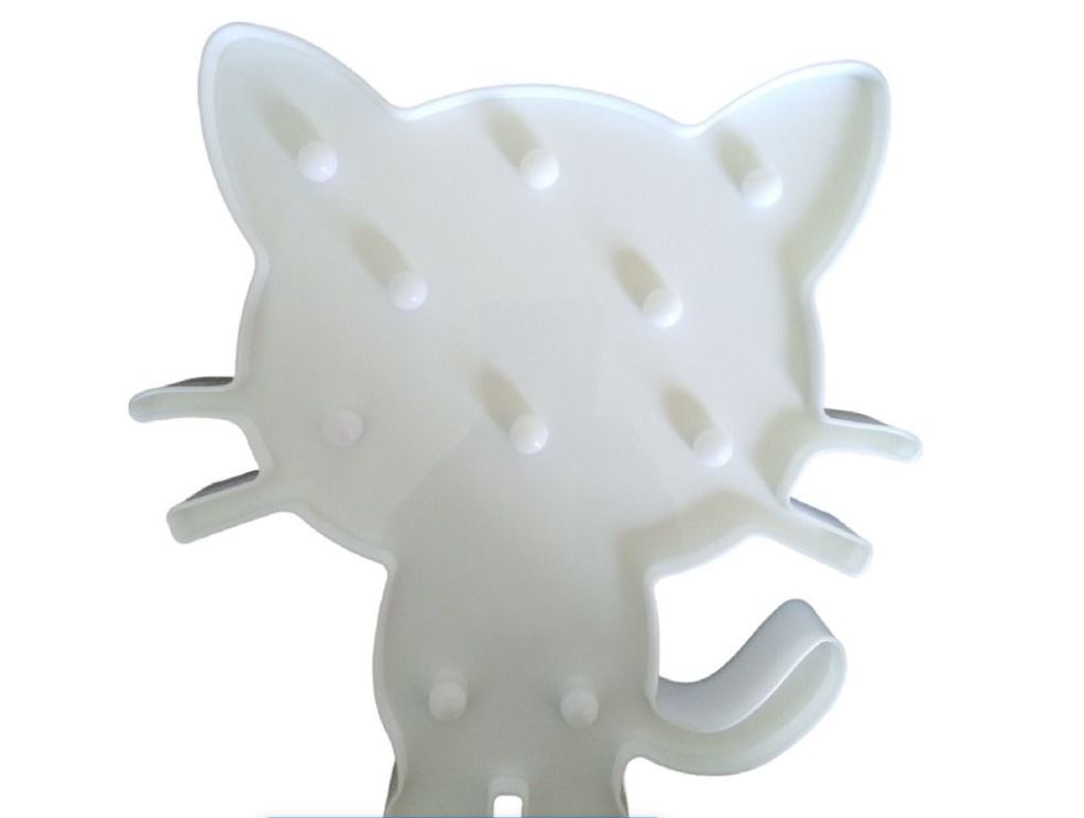 Night Light Cat - Battery Operated Cat - 28 cm