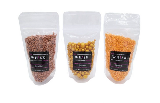 Cake Sprinkles Pack Of 3 - The Whisk Studio - Golden Sunset