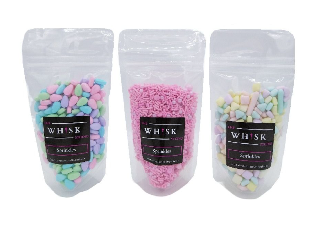 Cake Sprinkles Pack Of 3 - The Whisk Studio - Pastel Paradise
