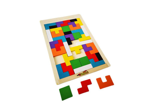 Wooden Tangram Jigsaw Puzzle - 40 Piece