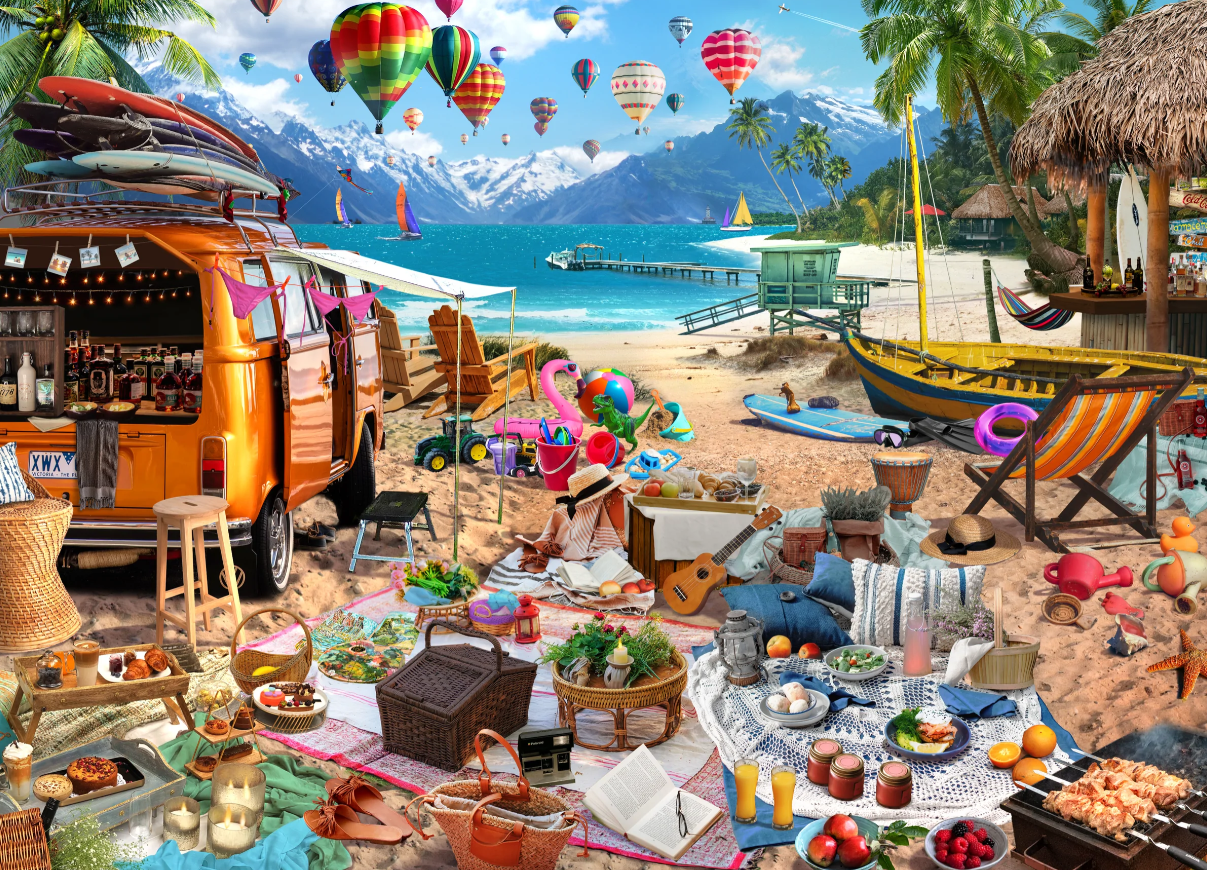 Beach Holiday Jigsaw Puzzles 1000 Piece