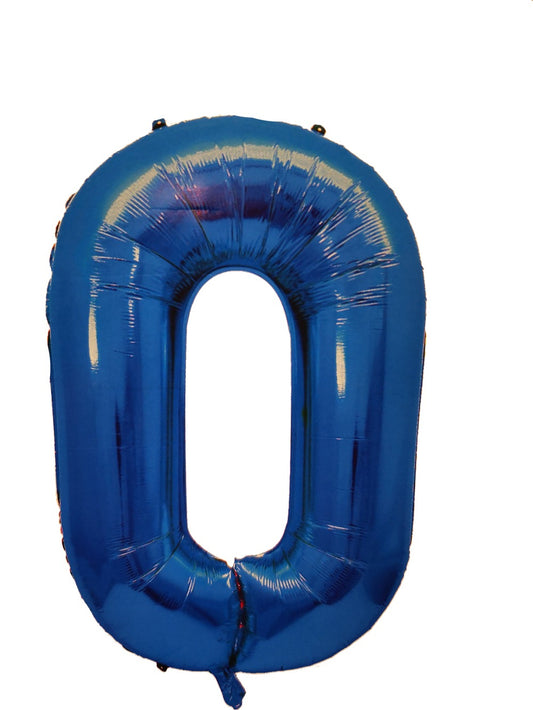 Foil Balloon Numbers - Blue - 106 cm
