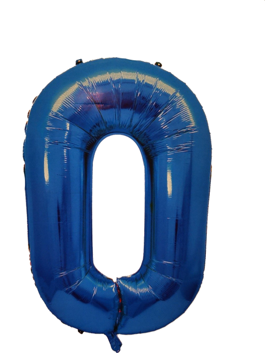 Foil Balloon Numbers - Blue - 106 cm