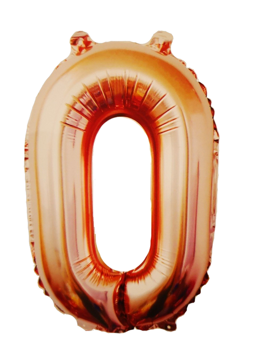 Foil Number Balloons - Rose Gold - 106cm