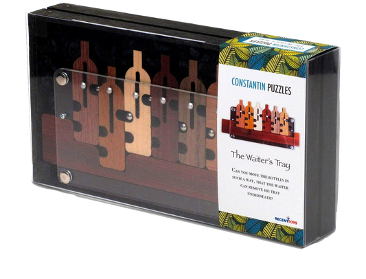 Waiter's Tray Puzzle Wooden Genius Constantin Puzzles, Brain Teaser by Recent Toys