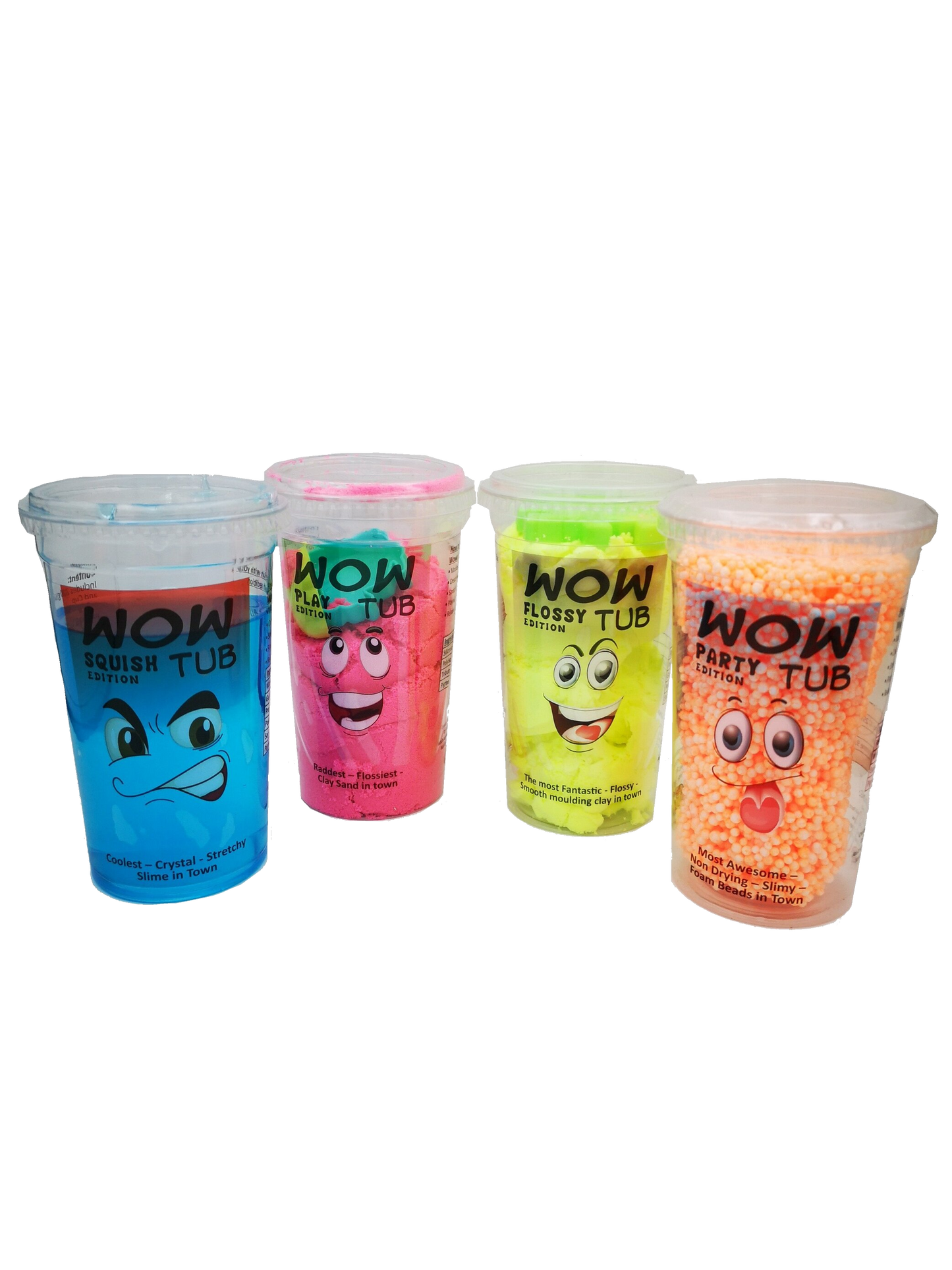 Wow, Slime, Kinetic Sand, Floam, Flossy , Sensory 4 Pack image