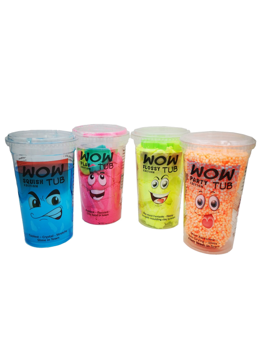 Wow, Slime, Kinetic Sand, Floam, Flossy , Sensory 4 Pack image