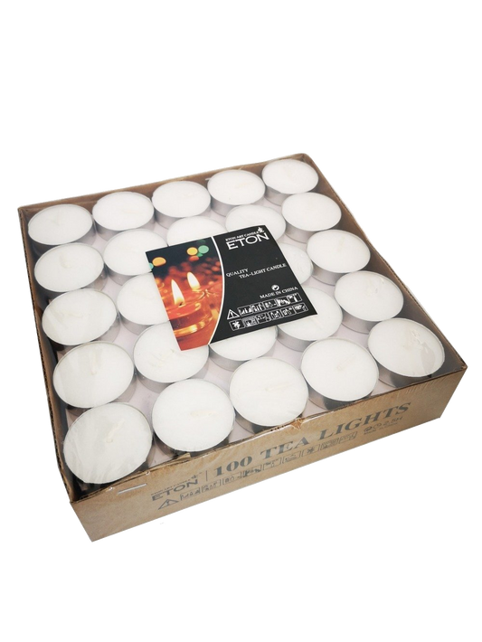 Tea Light Candles - 100 Pack