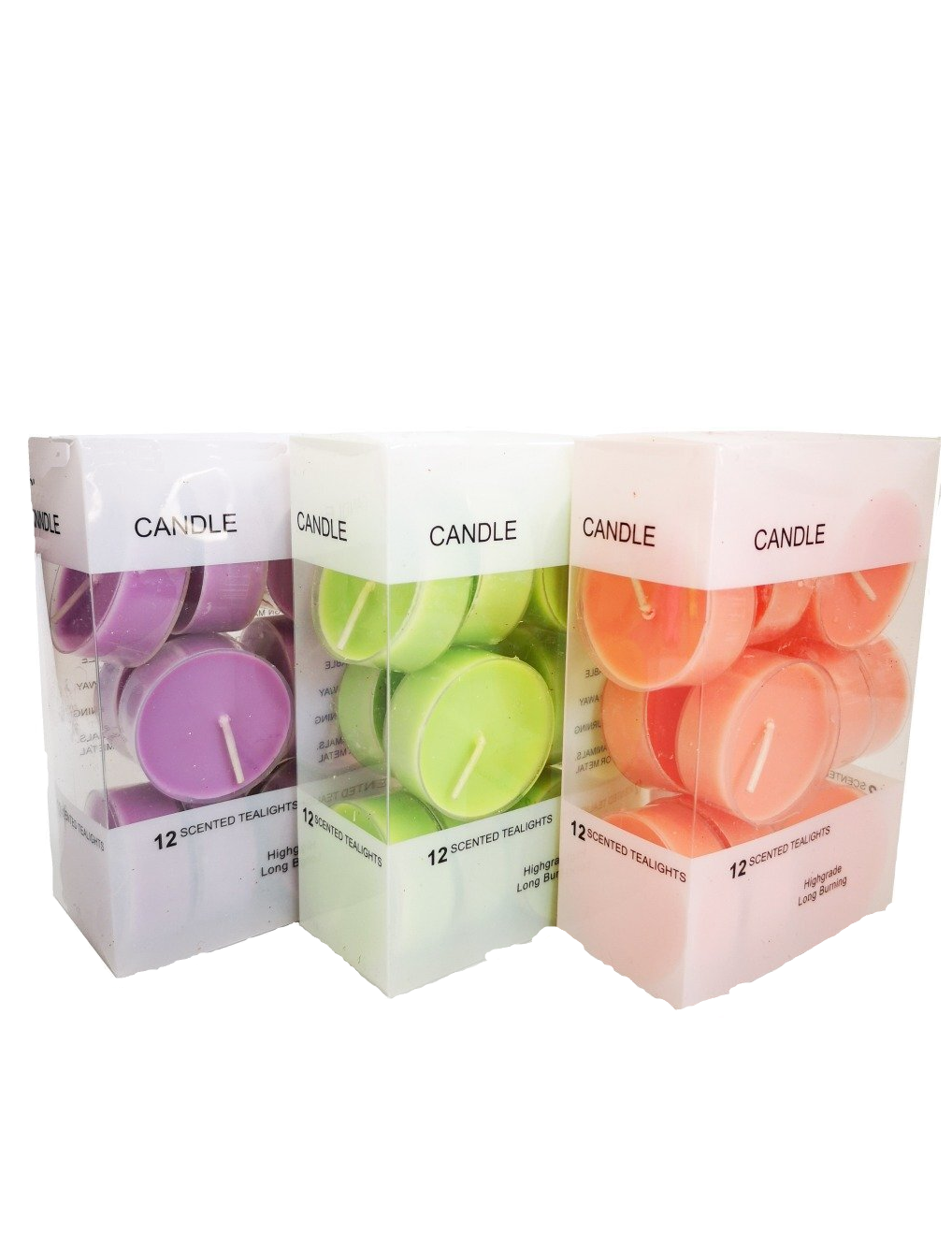 Tealight Candles - Scented- 3 Pack Assorted