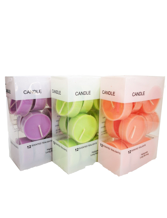 Tealight Candles - Scented- 3 Pack Assorted