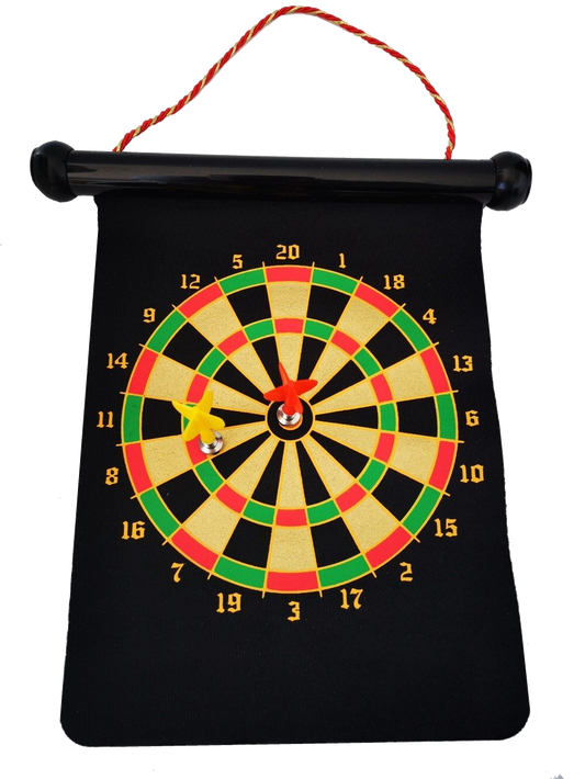 Dart Board - Roll Up Double Sided Magnetic Dart Board