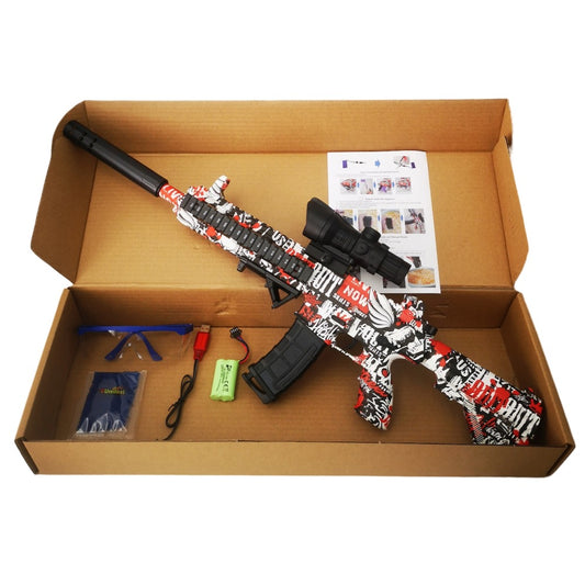 Rechargeable Electric Gel Ball Blaster, Sniper Design  - Protective Eyewear & 8000 Gel Balls