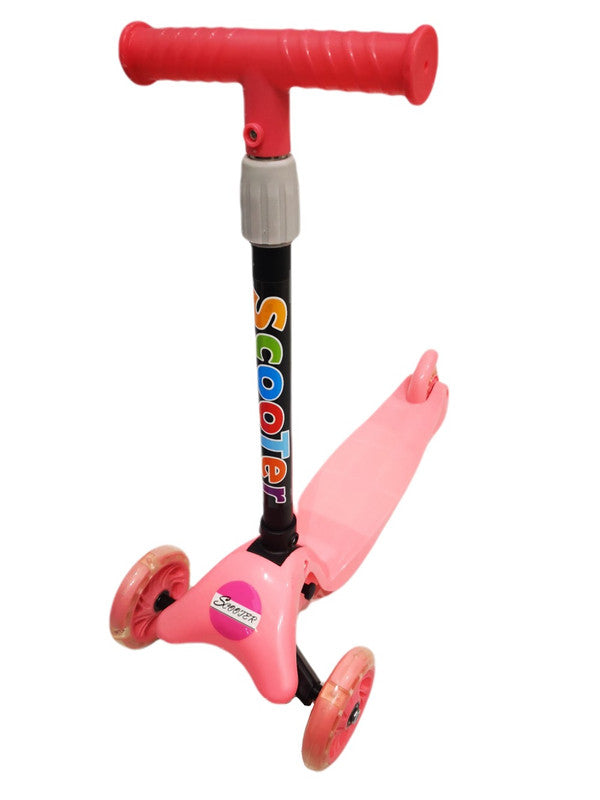 Kids T-Bar Scooter- with Brake and Light Up Wheels